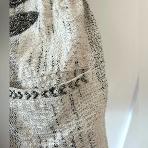 ZARA Embellished Beaded Boho Military Vest | Size Small - Picture 7 of 9